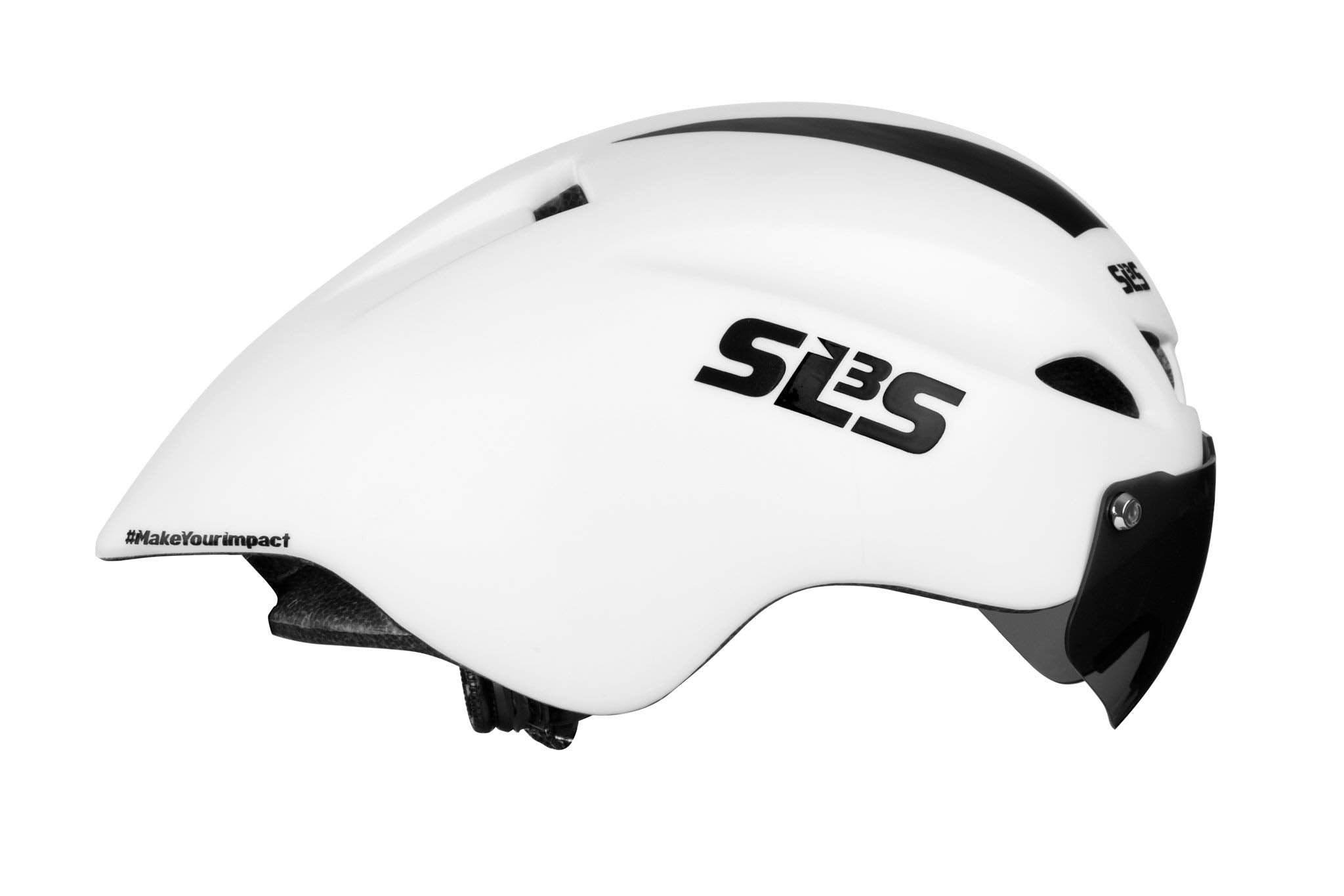 SLS3 Triathlon Helmet - Aero Bike Helmet with Removable Shield Visor Time Trial TT - Lightweight Aero Helmet Triathlon Road Cycling Helmets Men/Women - One Size 21-23 Inches