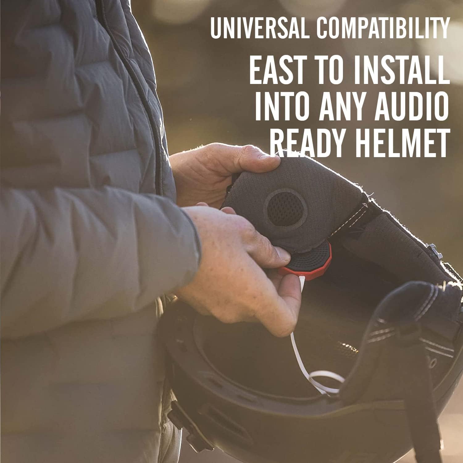 Outdoor Tech - Chips 3.0 Bluetooth Helmet Speakers - True Wireless Helmet Bluetooth Headphones for Skiing, Snowboarding, Mountain Biking, and Climbing