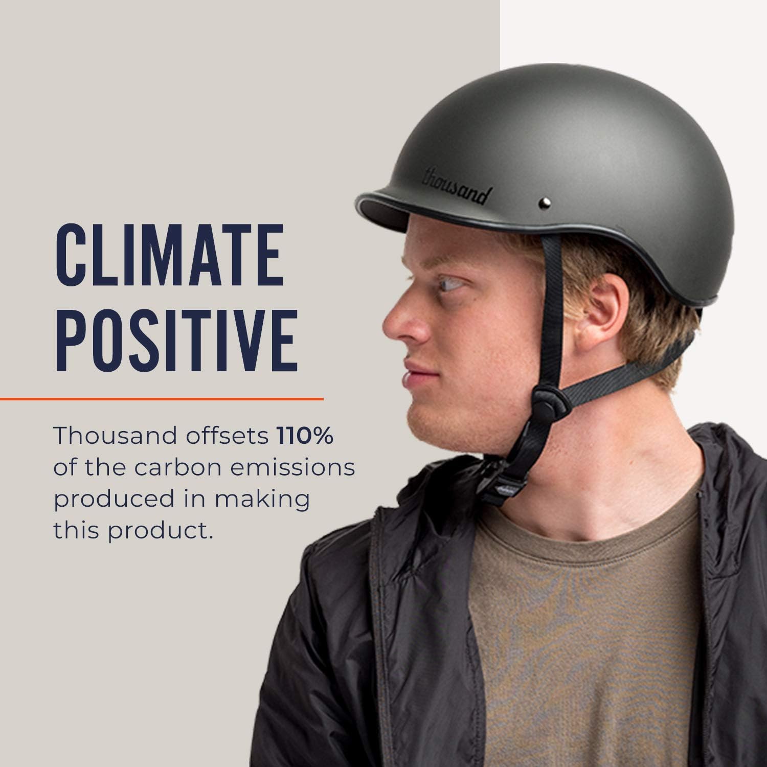 Thousand Heritage 1.0 Adult Bike Helmet; The Original Low Profile Retro Commuter Cycling Helmet Safety Certified for Bicycle Skateboard Skating Roller Skates; for Men & Women