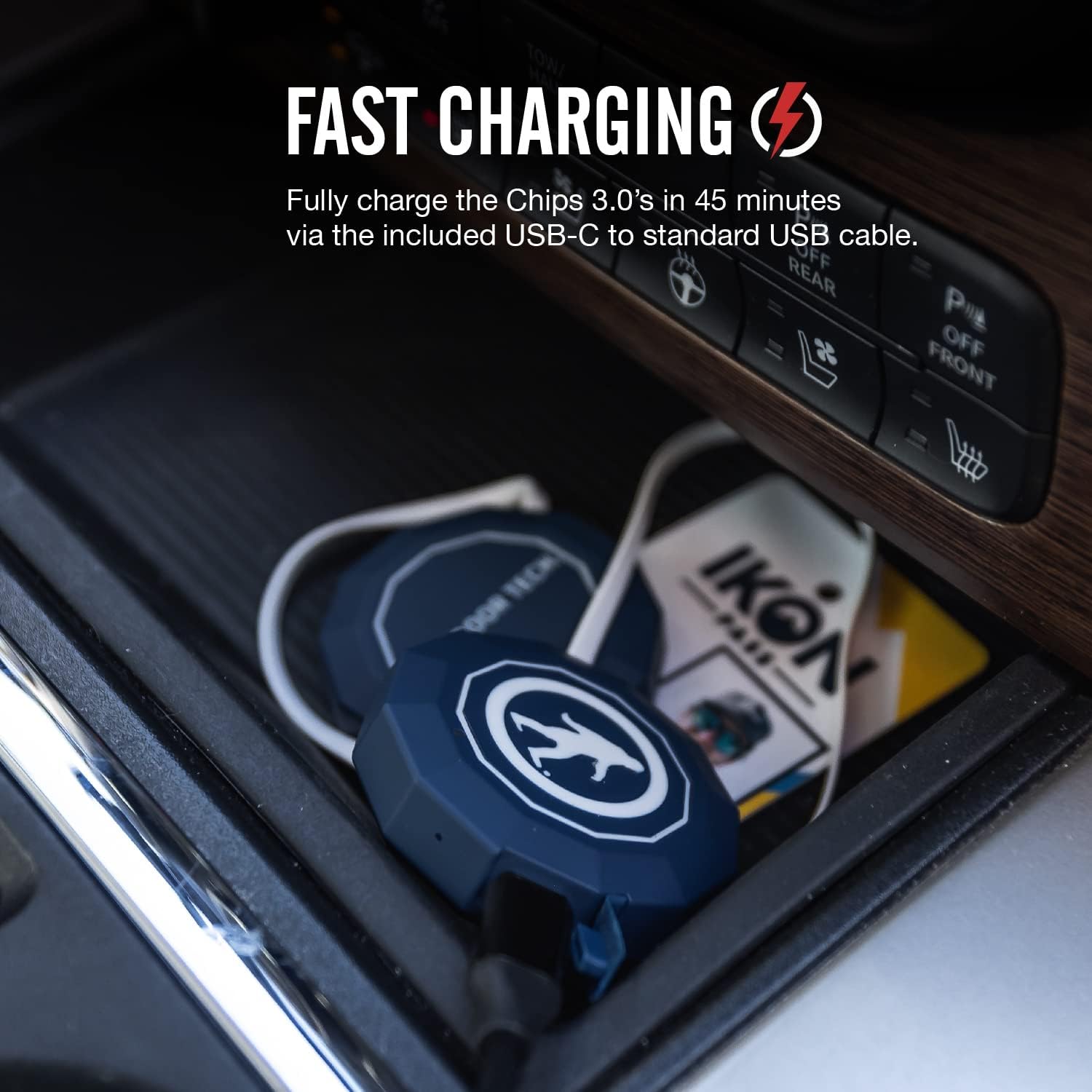 Outdoor Tech - Chips 3.0 Bluetooth Helmet Speakers - True Wireless Helmet Bluetooth Headphones for Skiing, Snowboarding, Mountain Biking, and Climbing