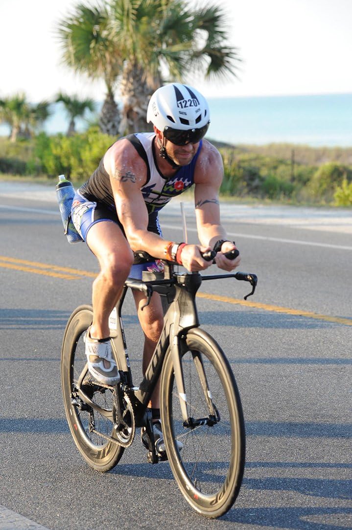 SLS3 Triathlon Helmet - Aero Bike Helmet with Removable Shield Visor Time Trial TT - Lightweight Aero Helmet Triathlon Road Cycling Helmets Men/Women - One Size 21-23 Inches