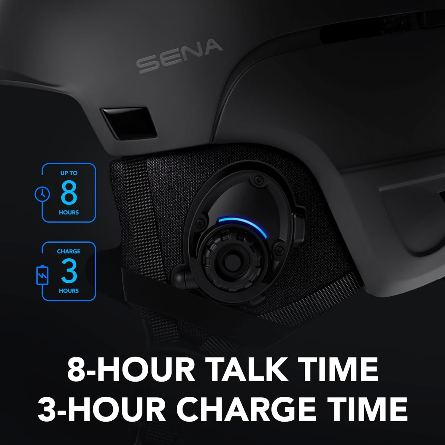 Sena Latitude Snow Helmet with Built in Speakers and Microphone, Bluetooth Intercom, Hands-Free Open Communication, Listen to Music