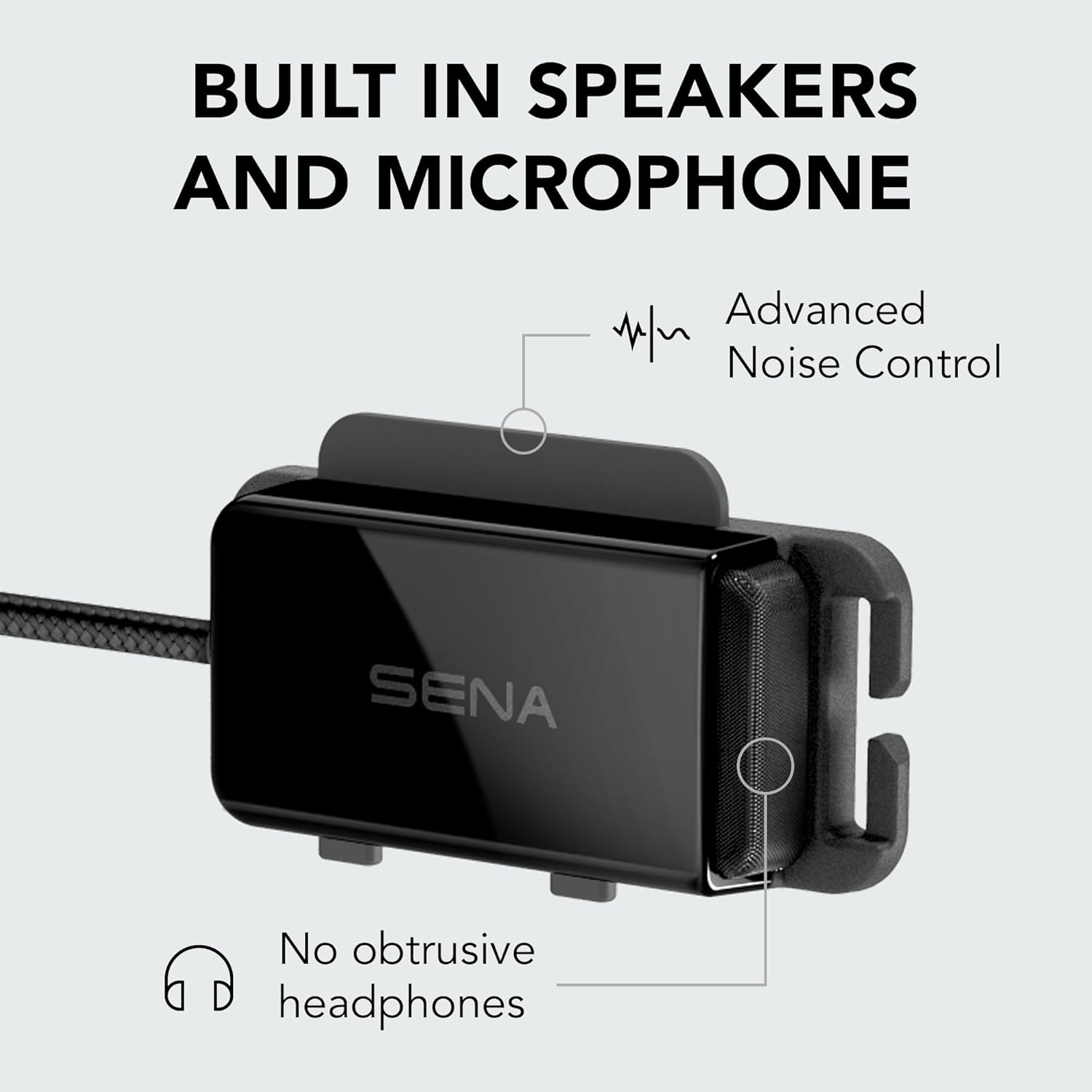 Sena pi, Universal Bluetooth Intercom Headset, Fits Most Cycling and Multi-Sport Helmets