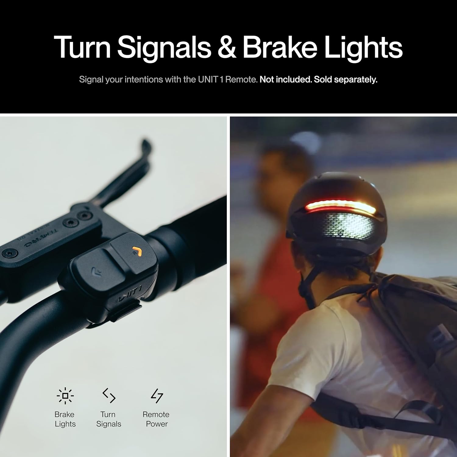 UNIT 1 FARO Smart Bike Helmet | MIPS | Front & Rear LED Lights | Crash Alert | Turn Signals & Brake Lights Compatible w/Nav Remote | Bike & E-Scooter Certified | iOS & Android App